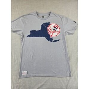 Sports Crate MLB New York Yankees Bombs Away Crew Graphic T-Shirt Grey‎ Mens L
